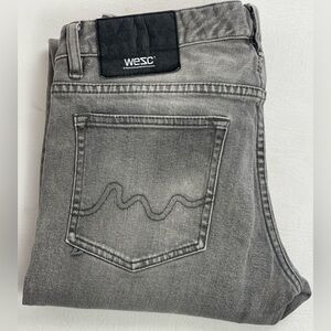 WESC Eve Style 5-Pocket Straight Leg Jeans – Medium Wash, Size 28